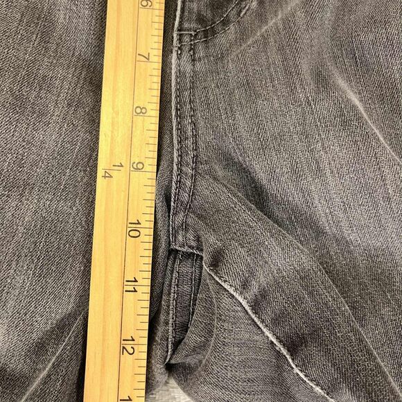 Chico's Platinum Jeans Women 2.5 Short Bootcut Mid Rise Stretch Gray Denim - Picture 8 of 8